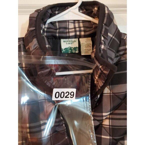 Mountain Lake women's vest Size Large 100% Polyester zipper closure black/white - Picture 7 of 7